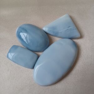 AAA Natural Blue Peruvian Opal Mix Shape lot Jewelry Making Loose Stone